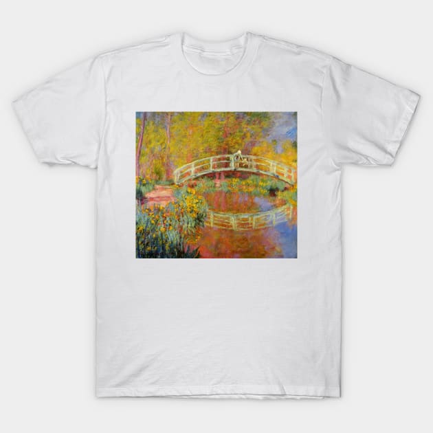 Christopher Robin & Winnie-The-Pooh on Monet’s bridge T-Shirt by Adam Thornton Illustration